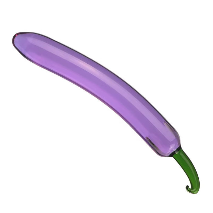 Fruit Vegetable Shape Glass Dildo or Anal Plug -  Male or Female Masturbator Sex Toy Adult