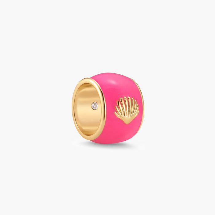 Gaby Shell Enamel Bead