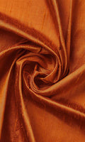 Dupioni Silk Home Décor Fabric By the Metre (Orange)
