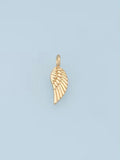 Gold Medium Angel Wing Charm