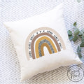 Good Vibes Only Rainbow Pillow Cover - 16X16