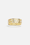 APM Ring in golden color, a scattered sparkle of quiet confidence.