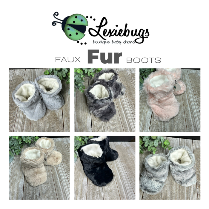 Handmade Faux Fur Baby Boots