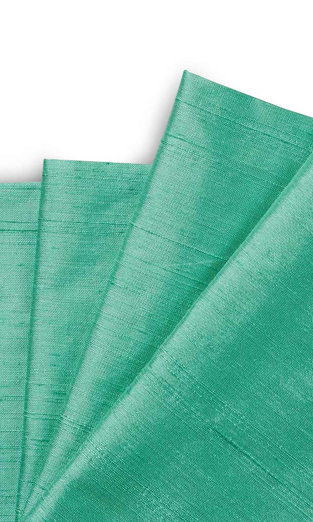 Pure Silk Window Treatments Fabric By the Metre (Mint Sea Green)