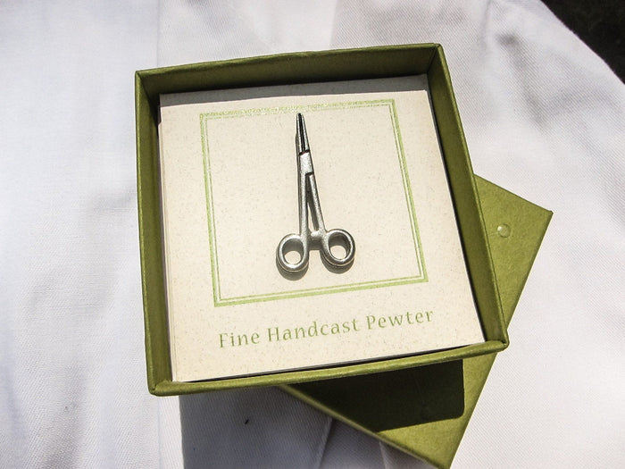 Hemostat Lapel Pin
