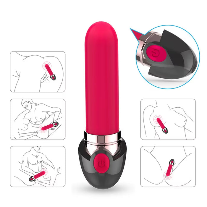 Hidden Rechargeable Usb Mini Silicone Lipstick Vibrator Sex Toys G Spot Vibrating for Woman