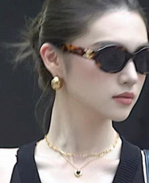 Hoops set 2 earrings Hailey Bieber inspired