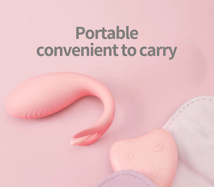 Hot Sales Waterproof Pinhole Charging Remote Control Silicon Fish Pink and Blue Color Wireless Egg Vibrator