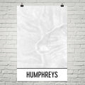 Humphreys Peak Topographic Map Art