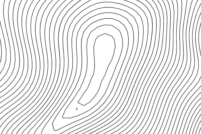 Humphreys Peak Topographic Map Art