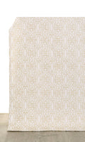 Trellis Poly-Cotton Home Décor Fabric By the Metre (Off White/ Pale Beige)
