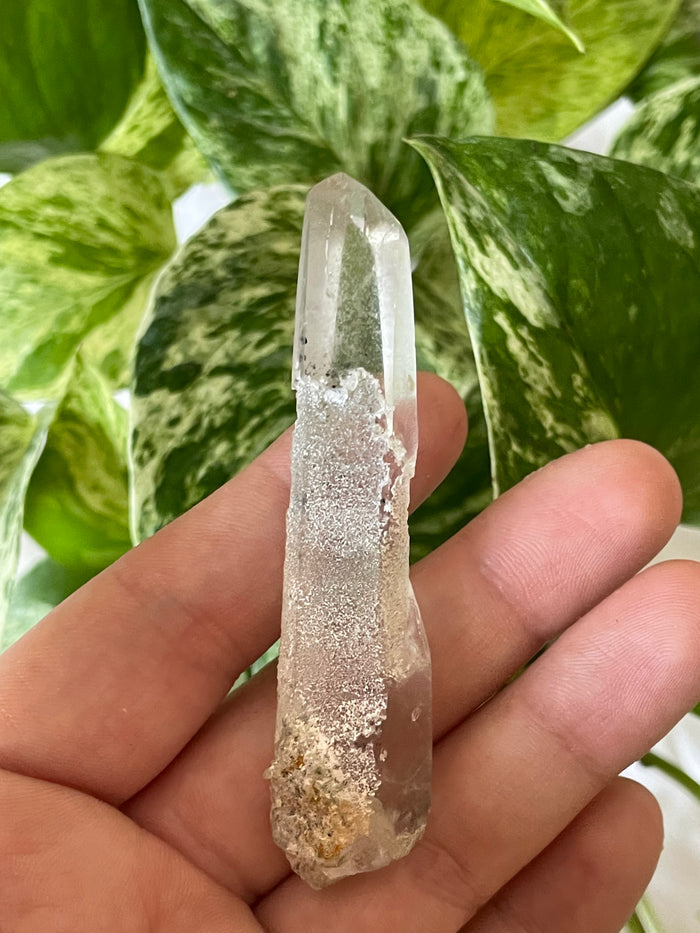 Citrine with Actinolite and Chlorite Inclusions, Citrine Quartz from Harisson Lake, British Columbia, Canada