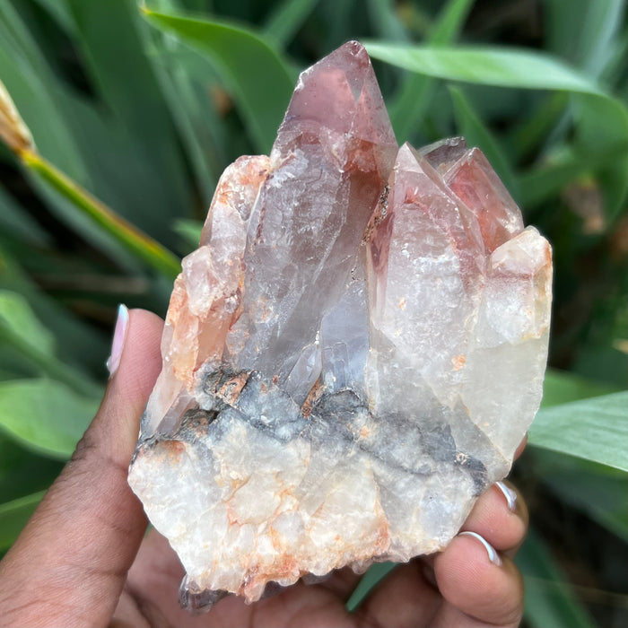 Ishuko Red Phantom Quartz, Hematite included Quartz from the Central Province of Zambia