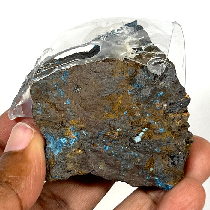 Deep Blue Fibrous Shattuckite, Mesopotamia Copper Valley, Kunene, Namibia, African Mineral Specimen