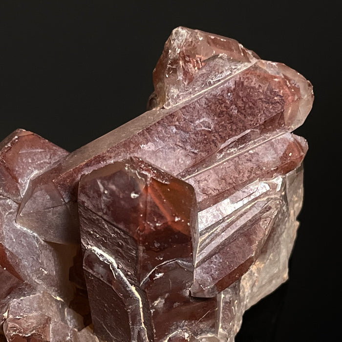 Ishuko Red Phantom Quartz, Hematite included Quartz from the Central Province of Zambia