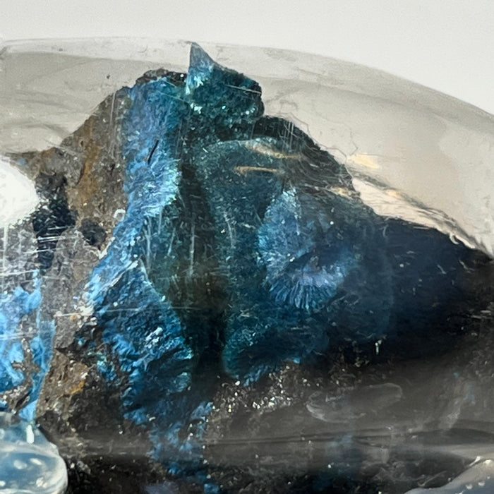 Deep Blue Fibrous Shattuckite, Mesopotamia Copper Valley, Kunene, Namibia, African Mineral Specimen
