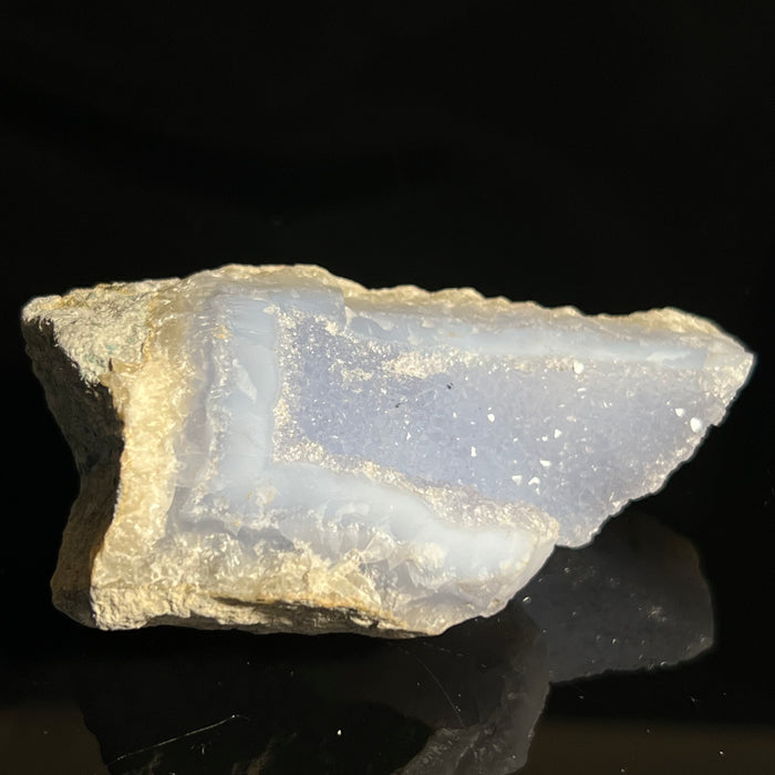 Druzy Blue Lace Agate, from Nsanje, Malawi