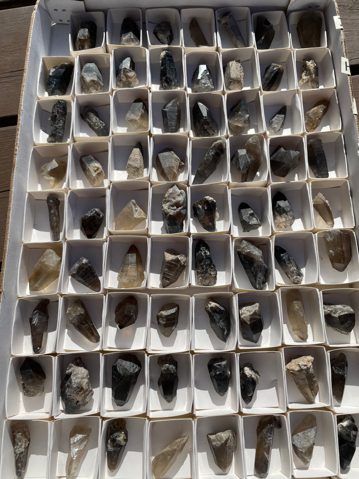 840g Wholesale Flat of Smoky Quartz from Erongo Mountain, Erongo Region, Namibia