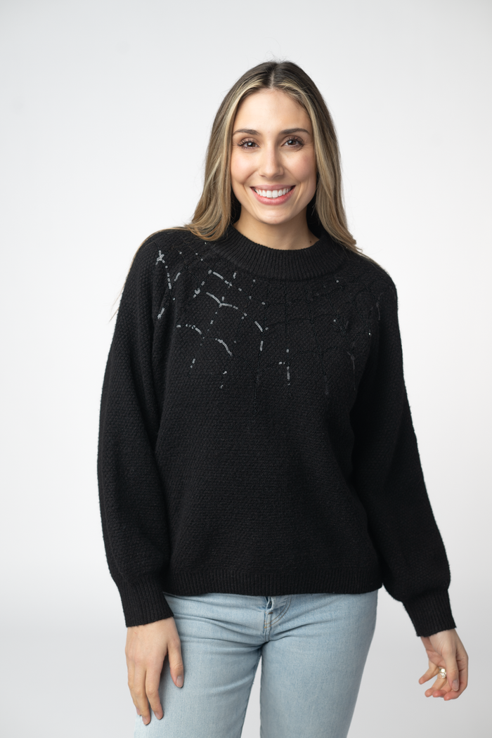 IN STOCK Sequin Webs Sweater FINAL SALE