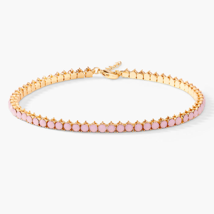 Isabella Opal Blush Tennis Anklet