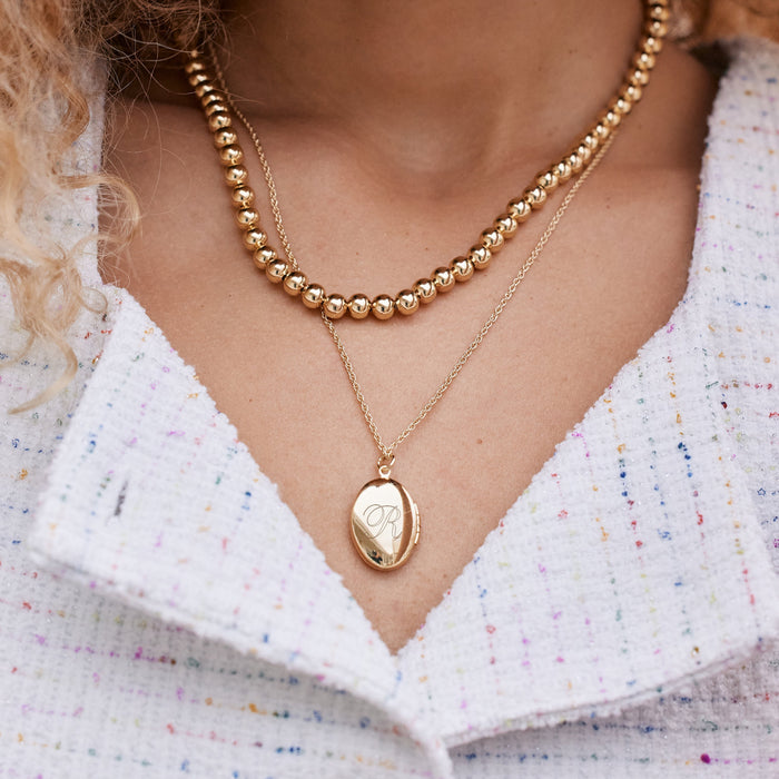 Isla Oval Locket Layering Set