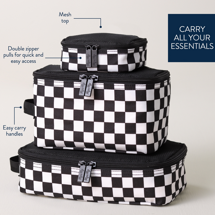 Itzy Ritzy Checkerboard Pack Like A Boss™ Packing Cubes