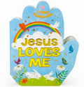 Jesus Loves Me Praying Hands Shaped Board Book