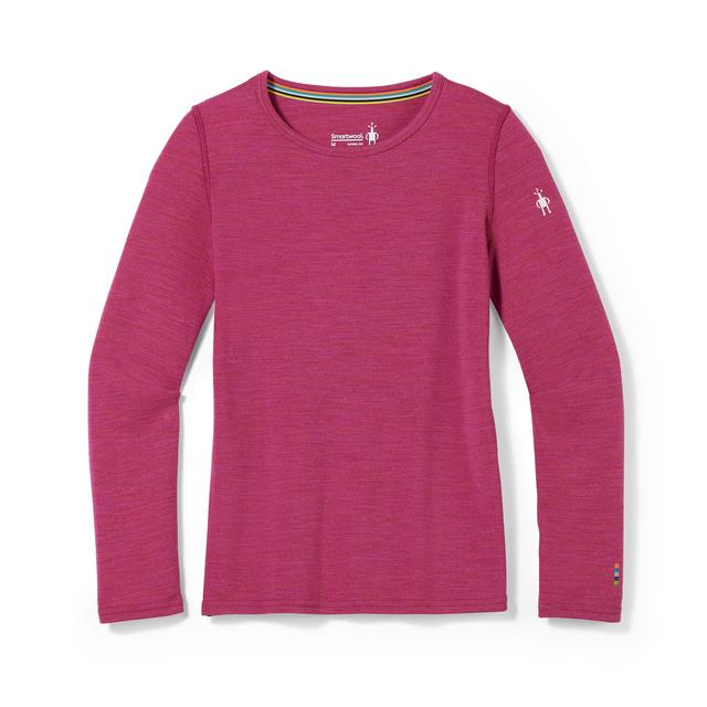 Smartwool Kids' Classic Thermal Merino Base Layer Crew - Festive Fuchsia Heather
