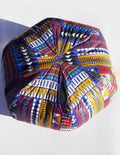 Large Round Patterned Pillow - Multicolored