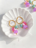 Lavender earrings