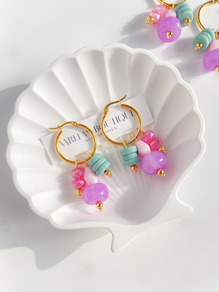 Lavender earrings