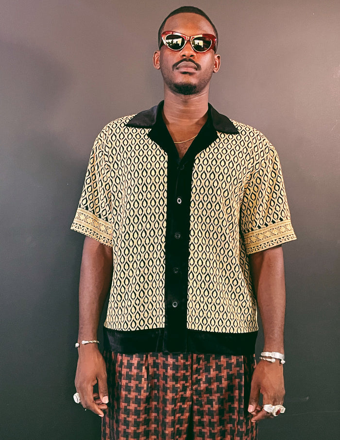 Laye Wheat Bowling Shirt