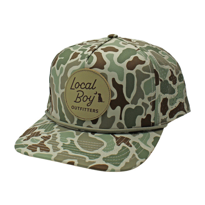 LB|Modern Patch Perforated Rope Hat