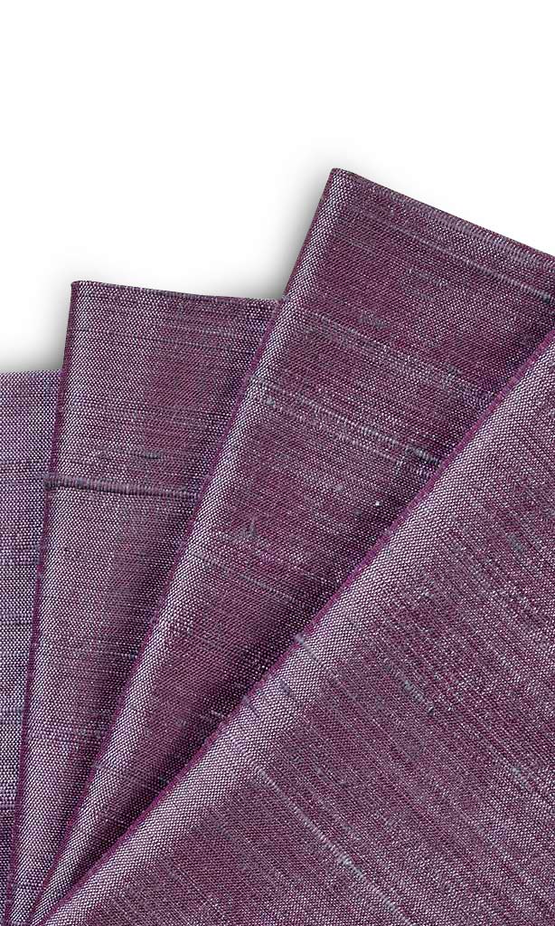 Pure Silk Window Treatments Fabric By the Metre (Purple)