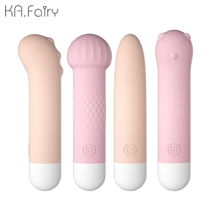 Lilo Portable Mini USB 10 Frequency Vibrating Stick Sex Toy Female Masturbation Spear with AV Wand for Woman