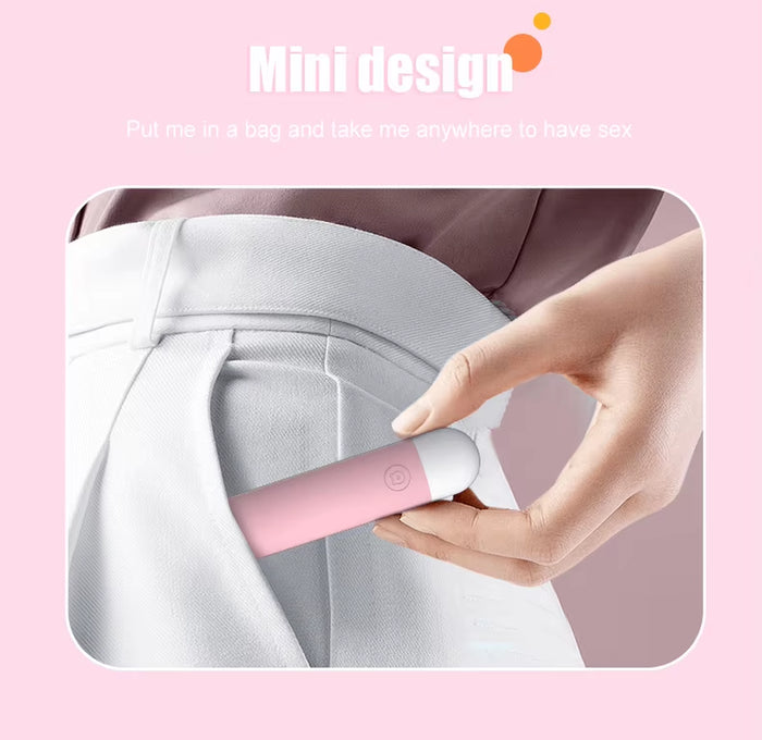 Lilo Portable Mini USB 10 Frequency Vibrating Stick Sex Toy Female Masturbation Spear with AV Wand for Woman