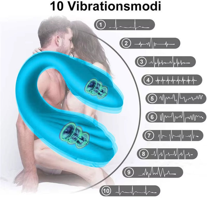 Love Loop Clitoris Stimulation G Spot Vaginal Remote Control Sex Toy Swan Egg U Shape Vibrator