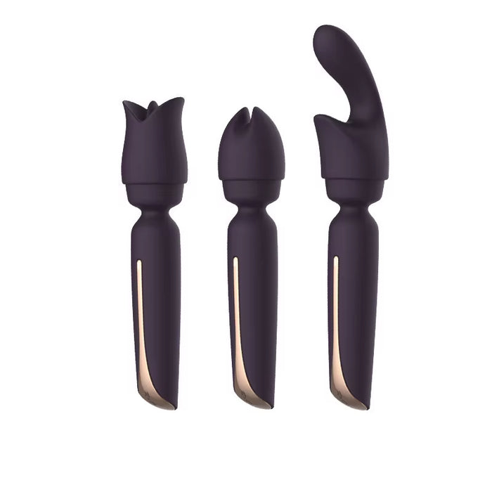 Magic Wand Vibrator Attachment Set Clitoris Stimulation Licking Massager AV Wand Vibrator Luxury Vibrator Sex Toy