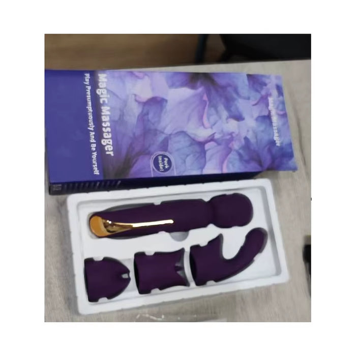Magic Wand Vibrator Attachment Set Clitoris Stimulation Licking Massager AV Wand Vibrator Luxury Vibrator Sex Toy