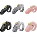 Male Chastity Cock Cage with 5 Penis Ring Devices Penis Cage Bondage Sex Toy for Men Cock Ring Lock