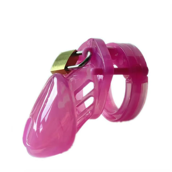 Male Chastity Cock Cage with 5 Penis Ring Devices Penis Cage Bondage Sex Toy for Men Cock Ring Lock