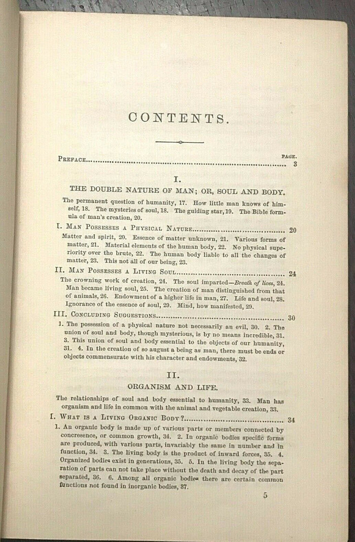 MAN ALL IMMORTAL, NATURE AND DESTINATION OF MAN - 1st 1864 SOUL SPIRIT AFTERLIFE