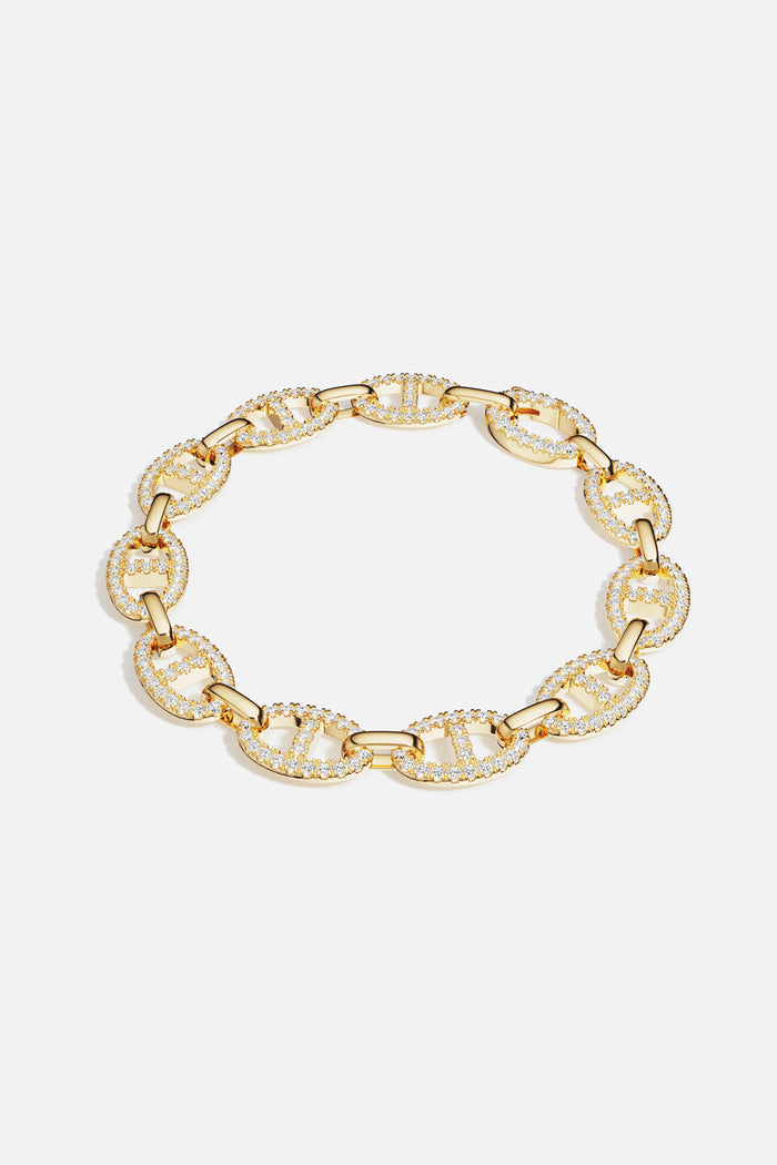 APM Marine Bracelet, golden links shimmering with effortless daytime glamour.