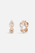 APM Hoop Earrings, sparkling links in a warm golden color, effortlessly chic.