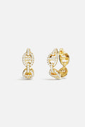 APM Marine Hoop Earrings, golden links shimmering with quiet, modern allure.