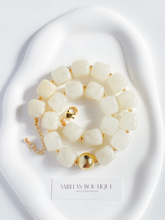 Marshmallow necklace