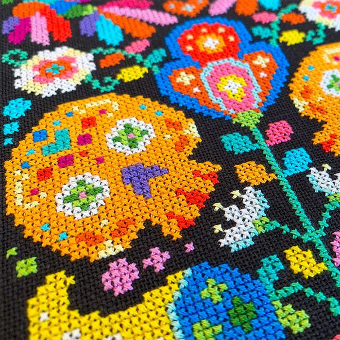 Memento Mori Cross Stitch Pattern-Stitched Modern