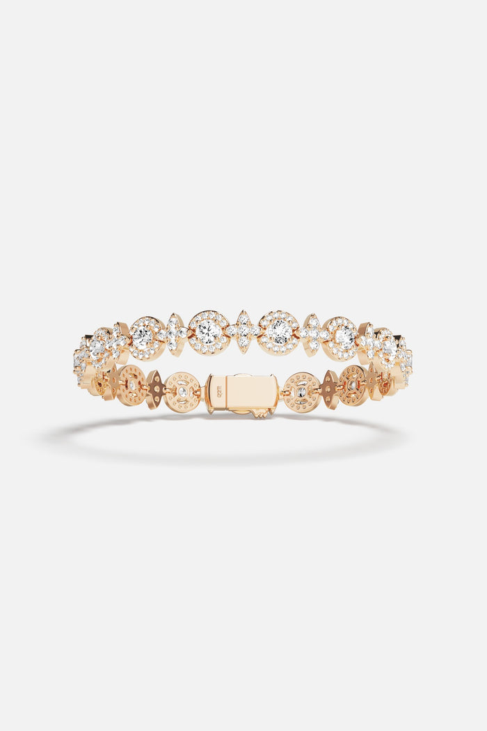 APM Bracelet in warm rose color, a shimmering constellation of quiet luxury.