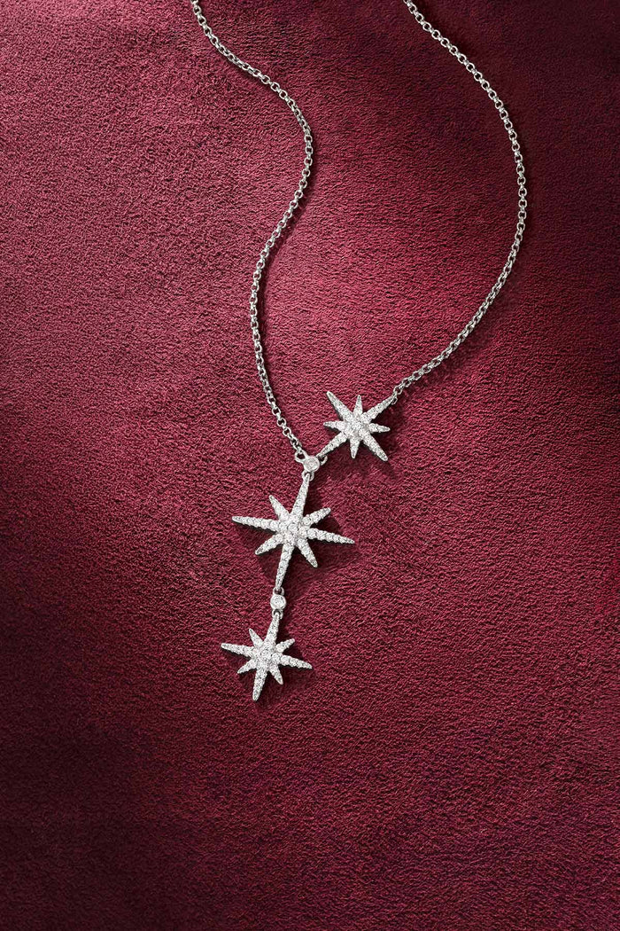 APM Météorites Necklace, a cascade of stars shimmering with celestial charm.