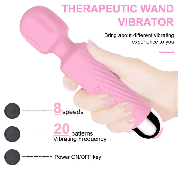 Mic Vibrator Cordless Handheld Multi-Speed AV Wand Sex Vibration Mini Personal Body Wand Massager